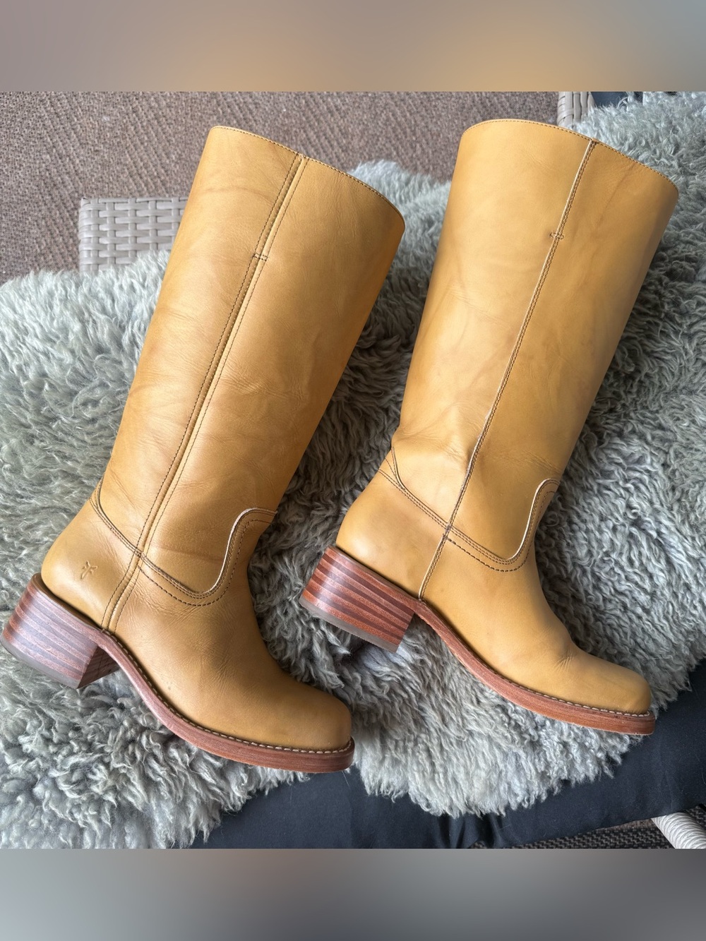Frye Campus 14L Boots in Banana Regular Calf